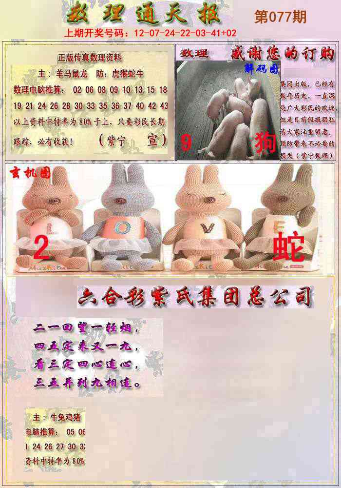 077期数通报[图]